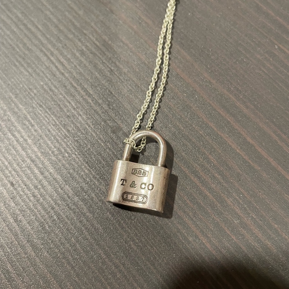 Tiffany & Co. Silver Padlock Necklace